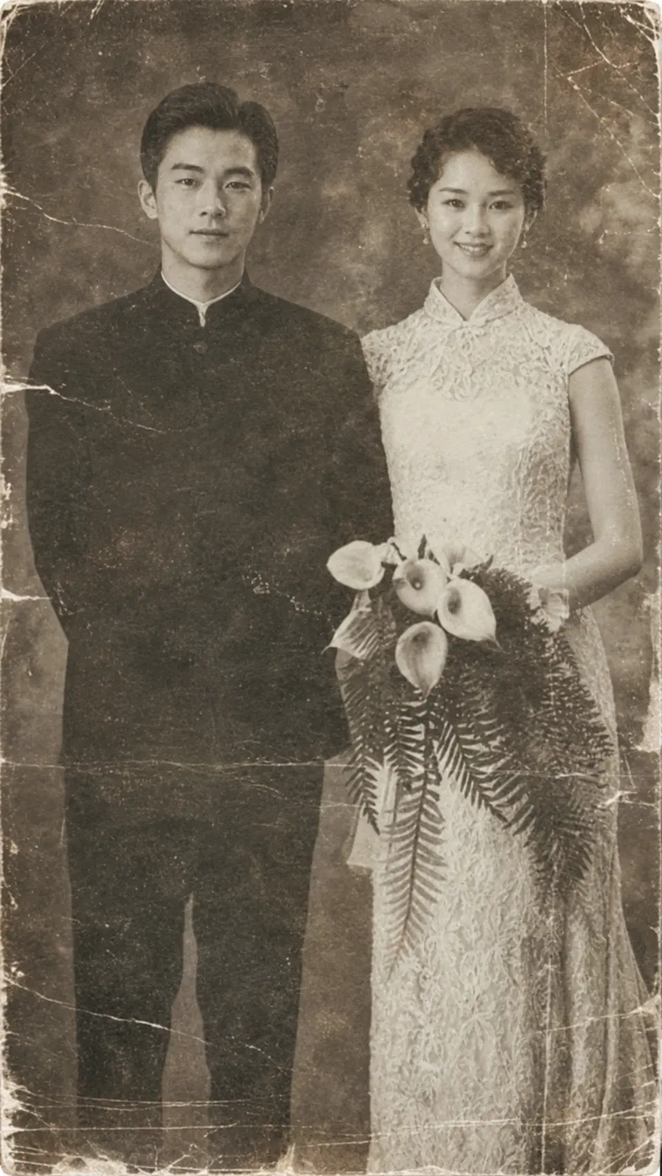 Original: a damaged keepsake photo